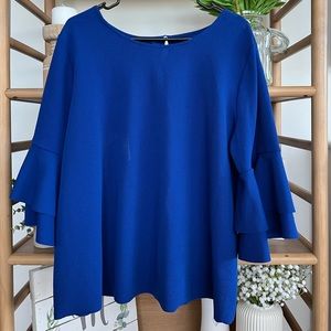Lane Bryant - Blue Bell Sleeve Blouse (XL)